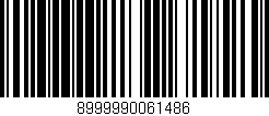 Código de barras (EAN, GTIN, SKU, ISBN): '8999990061486'