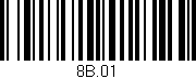 Código de barras (EAN, GTIN, SKU, ISBN): '8B.01'