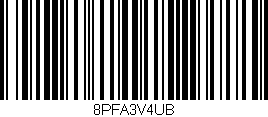 Código de barras (EAN, GTIN, SKU, ISBN): '8PFA3V4UB'