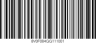 Código de barras (EAN, GTIN, SKU, ISBN): '8V0F084GG111001'