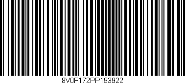 Código de barras (EAN, GTIN, SKU, ISBN): '8V0F172PP193922'