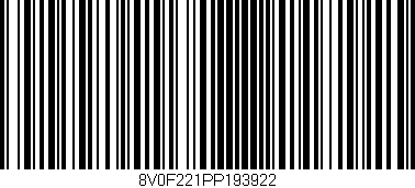 Código de barras (EAN, GTIN, SKU, ISBN): '8V0F221PP193922'