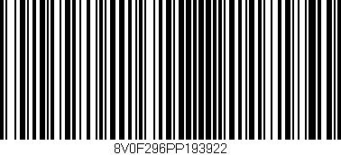 Código de barras (EAN, GTIN, SKU, ISBN): '8V0F296PP193922'