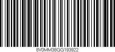 Código de barras (EAN, GTIN, SKU, ISBN): '8V0MM38GG193922'