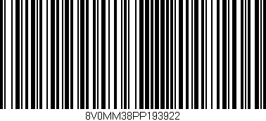 Código de barras (EAN, GTIN, SKU, ISBN): '8V0MM38PP193922'