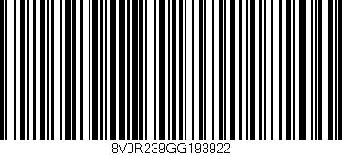 Código de barras (EAN, GTIN, SKU, ISBN): '8V0R239GG193922'