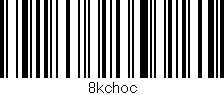 Código de barras (EAN, GTIN, SKU, ISBN): '8kchoc'