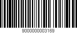 Código de barras (EAN, GTIN, SKU, ISBN): '9000000003169'