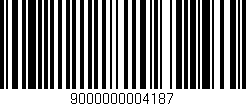 Código de barras (EAN, GTIN, SKU, ISBN): '9000000004187'