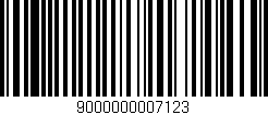 Código de barras (EAN, GTIN, SKU, ISBN): '9000000007123'
