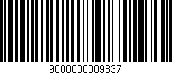 Código de barras (EAN, GTIN, SKU, ISBN): '9000000009837'