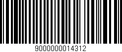 Código de barras (EAN, GTIN, SKU, ISBN): '9000000014312'