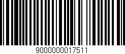 Código de barras (EAN, GTIN, SKU, ISBN): '9000000017511'