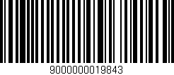 Código de barras (EAN, GTIN, SKU, ISBN): '9000000019843'