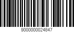 Código de barras (EAN, GTIN, SKU, ISBN): '9000000024847'