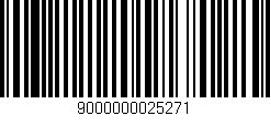 Código de barras (EAN, GTIN, SKU, ISBN): '9000000025271'
