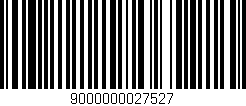 Código de barras (EAN, GTIN, SKU, ISBN): '9000000027527'