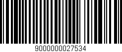 Código de barras (EAN, GTIN, SKU, ISBN): '9000000027534'