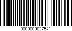 Código de barras (EAN, GTIN, SKU, ISBN): '9000000027541'