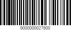Código de barras (EAN, GTIN, SKU, ISBN): '9000000027800'