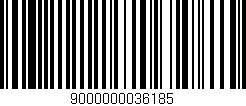 Código de barras (EAN, GTIN, SKU, ISBN): '9000000036185'