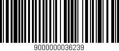 Código de barras (EAN, GTIN, SKU, ISBN): '9000000036239'