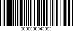 Código de barras (EAN, GTIN, SKU, ISBN): '9000000043893'
