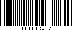 Código de barras (EAN, GTIN, SKU, ISBN): '9000000044227'