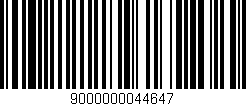 Código de barras (EAN, GTIN, SKU, ISBN): '9000000044647'