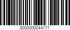 Código de barras (EAN, GTIN, SKU, ISBN): '9000000044777'