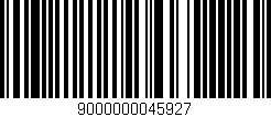 Código de barras (EAN, GTIN, SKU, ISBN): '9000000045927'