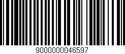 Código de barras (EAN, GTIN, SKU, ISBN): '9000000046597'