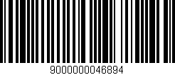 Código de barras (EAN, GTIN, SKU, ISBN): '9000000046894'