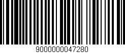 Código de barras (EAN, GTIN, SKU, ISBN): '9000000047280'