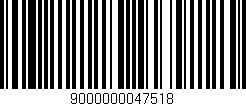 Código de barras (EAN, GTIN, SKU, ISBN): '9000000047518'