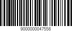 Código de barras (EAN, GTIN, SKU, ISBN): '9000000047556'