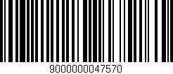Código de barras (EAN, GTIN, SKU, ISBN): '9000000047570'