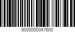Código de barras (EAN, GTIN, SKU, ISBN): '9000000047600'