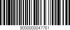 Código de barras (EAN, GTIN, SKU, ISBN): '9000000047761'