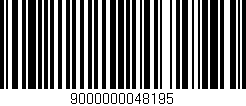 Código de barras (EAN, GTIN, SKU, ISBN): '9000000048195'