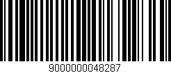 Código de barras (EAN, GTIN, SKU, ISBN): '9000000048287'