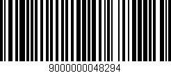 Código de barras (EAN, GTIN, SKU, ISBN): '9000000048294'