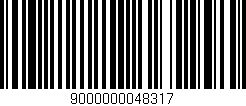 Código de barras (EAN, GTIN, SKU, ISBN): '9000000048317'