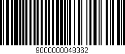 Código de barras (EAN, GTIN, SKU, ISBN): '9000000048362'