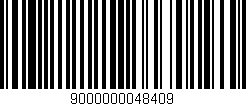 Código de barras (EAN, GTIN, SKU, ISBN): '9000000048409'