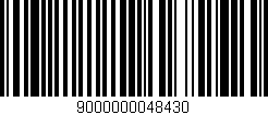 Código de barras (EAN, GTIN, SKU, ISBN): '9000000048430'