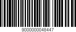 Código de barras (EAN, GTIN, SKU, ISBN): '9000000048447'
