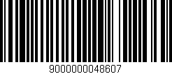 Código de barras (EAN, GTIN, SKU, ISBN): '9000000048607'