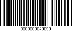 Código de barras (EAN, GTIN, SKU, ISBN): '9000000048898'