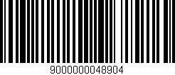 Código de barras (EAN, GTIN, SKU, ISBN): '9000000048904'